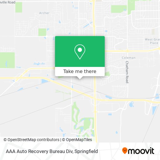 Mapa de AAA Auto Recovery Bureau Div