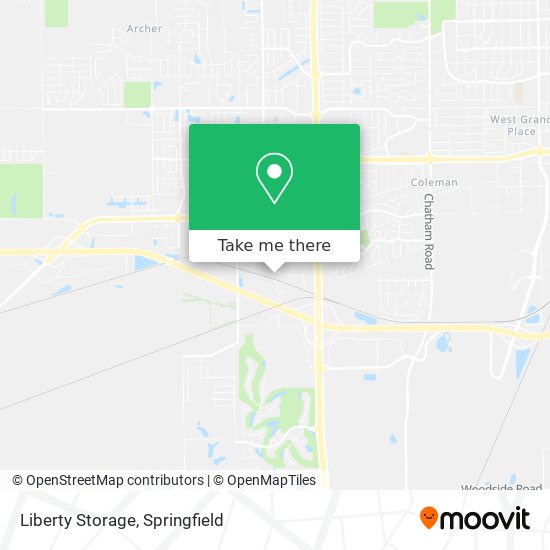 Liberty Storage map