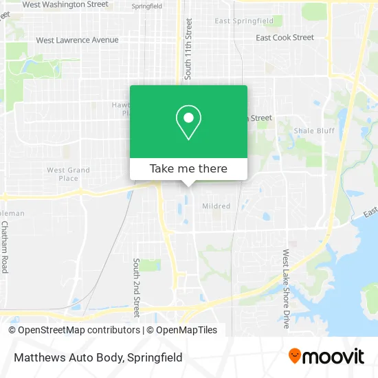 Matthews Auto Body map