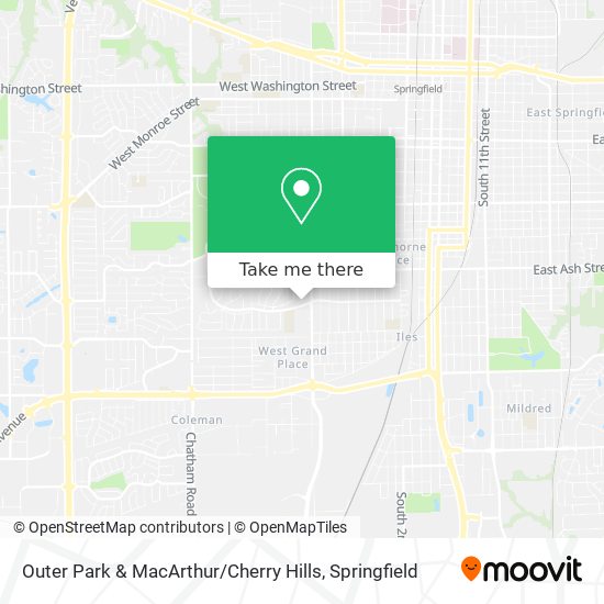 Outer Park & MacArthur / Cherry Hills map