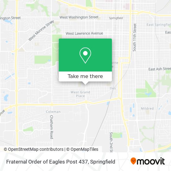 Mapa de Fraternal Order of Eagles Post 437
