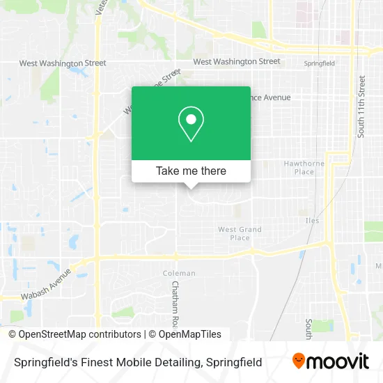 Springfield's Finest Mobile Detailing map