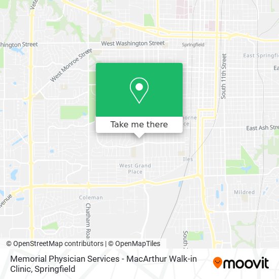 Memorial Physician Services - MacArthur Walk-in Clinic map
