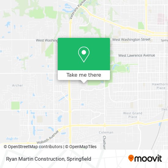 Mapa de Ryan Martin Construction
