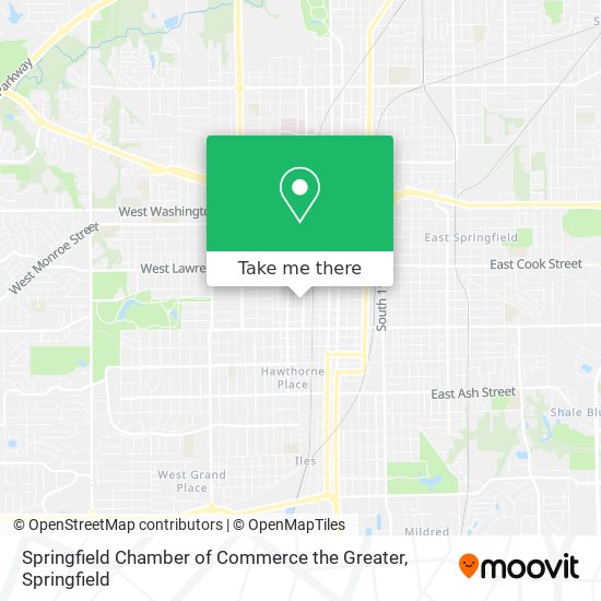 Springfield Chamber of Commerce the Greater map