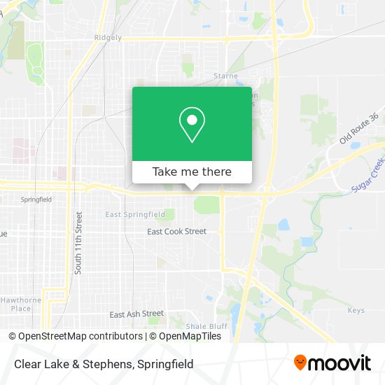 Clear Lake & Stephens map