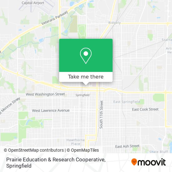 Prairie Education & Research Cooperative map