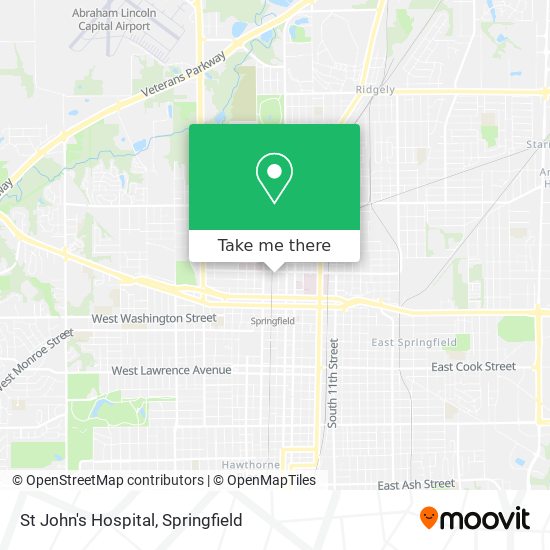 Mapa de St John's Hospital