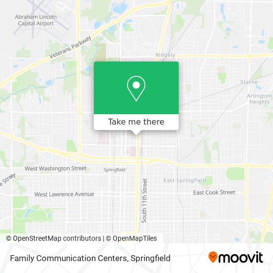 Family Communication Centers map