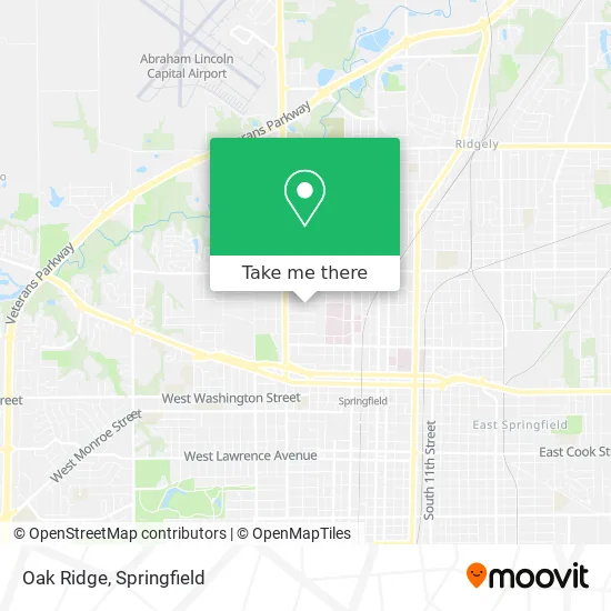 Oak Ridge map