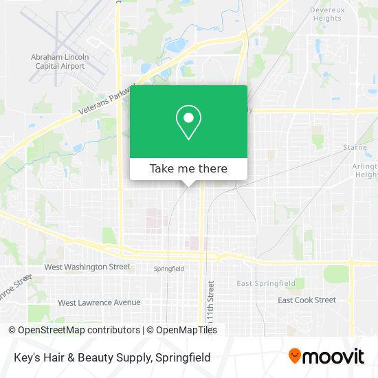 Mapa de Key's Hair & Beauty Supply