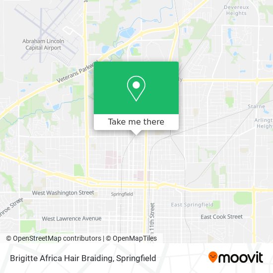 Brigitte Africa Hair Braiding map