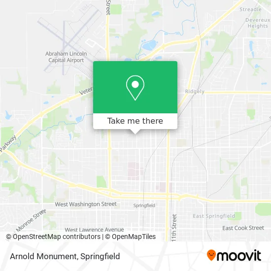 Arnold Monument map