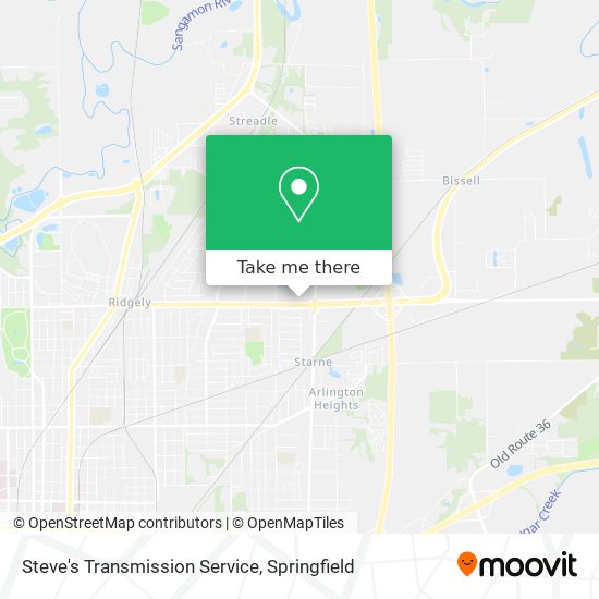 Steve's Transmission Service map