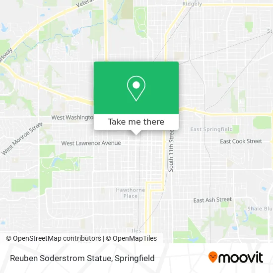 Mapa de Reuben Soderstrom Statue