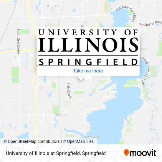University of Illinois at Springfield map