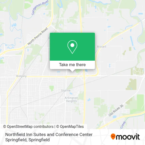 Northfield Inn Suites and Conference Center Springfield map