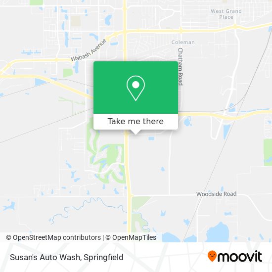 Susan's Auto Wash map