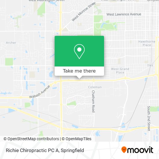 Richie Chiropractic PC A map