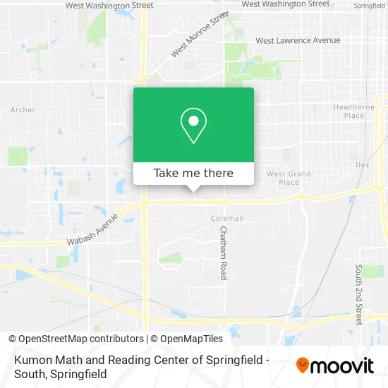 Mapa de Kumon Math and Reading Center of Springfield - South
