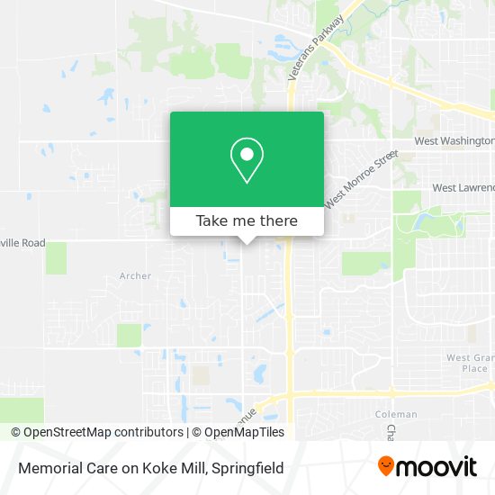 Memorial Care on Koke Mill map