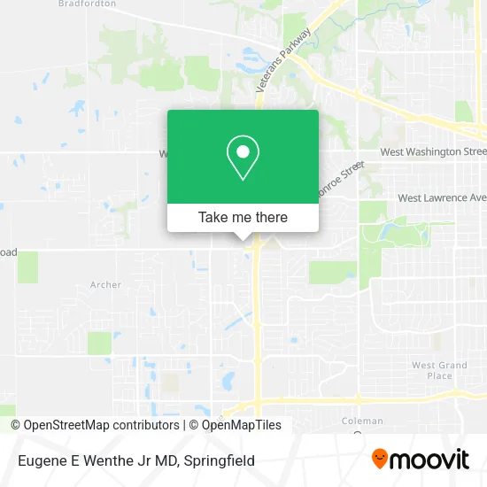 Eugene E Wenthe Jr MD map