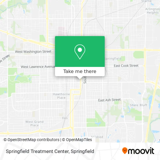 Springfield Treatment Center map