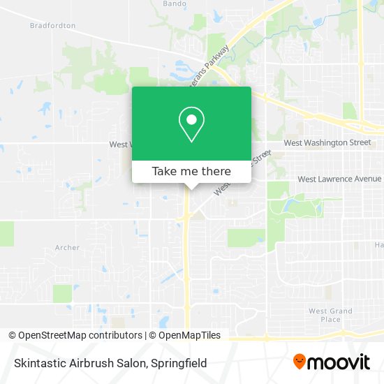 Skintastic Airbrush Salon map