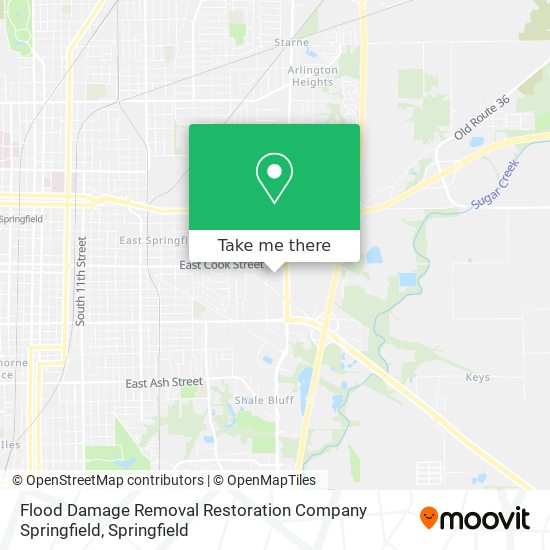 Flood Damage Removal Restoration Company Springfield map