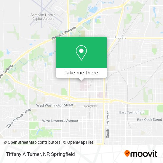Tiffany A Turner, NP map