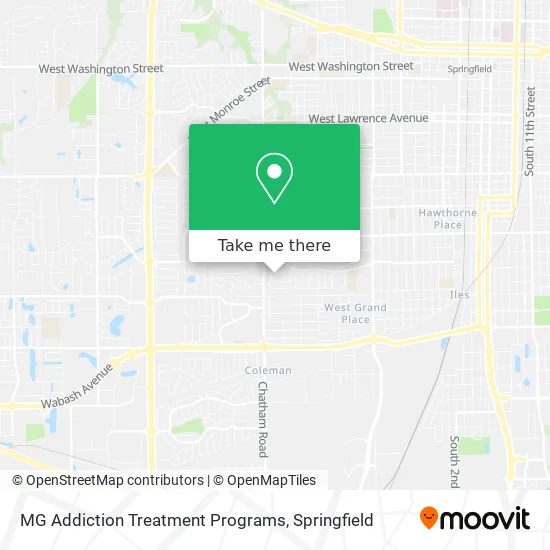 Mapa de MG Addiction Treatment Programs