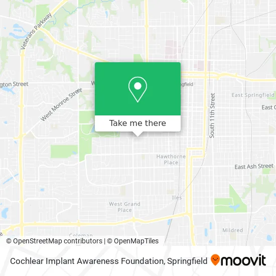 Cochlear Implant Awareness Foundation map
