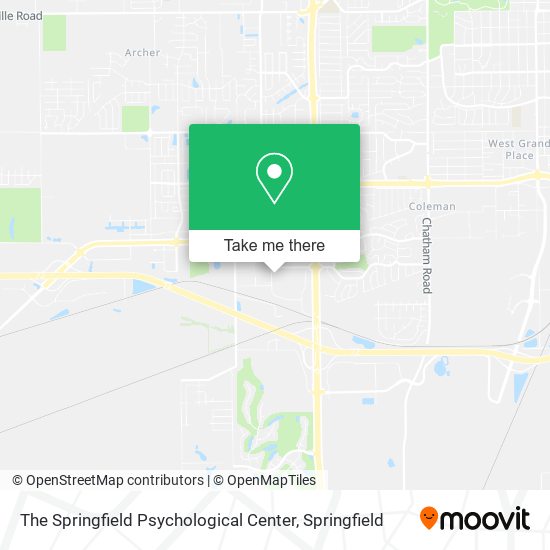 The Springfield Psychological Center map