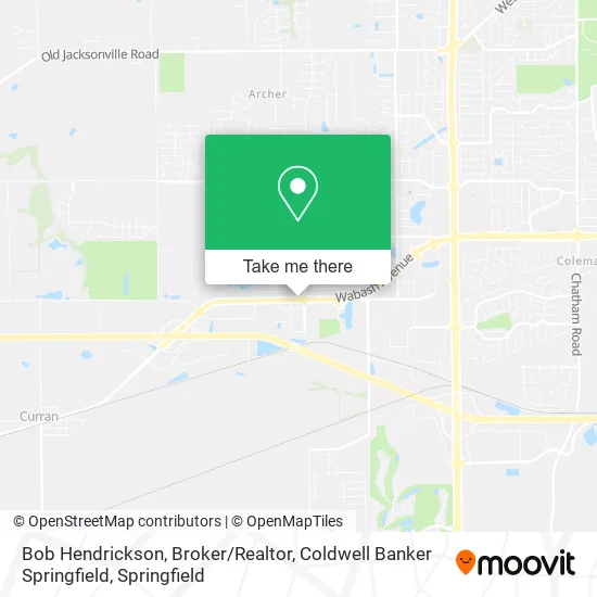 Bob Hendrickson, Broker / Realtor, Coldwell Banker Springfield map
