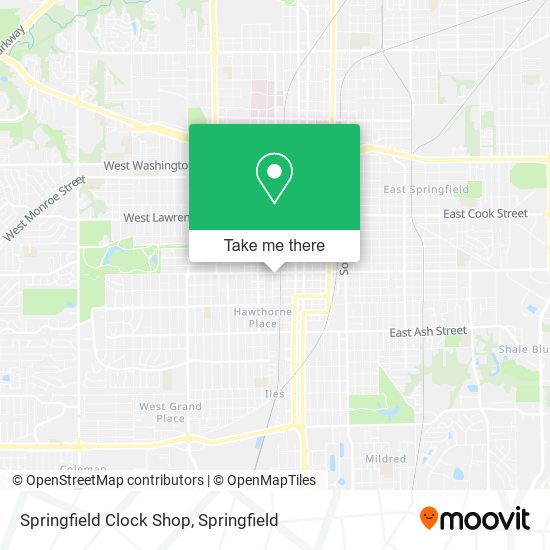 Springfield Clock Shop map