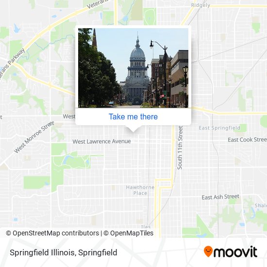 Springfield Illinois map