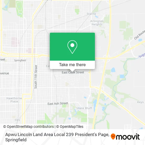 Apwu Lincoln Land Area Local 239 President's Page map