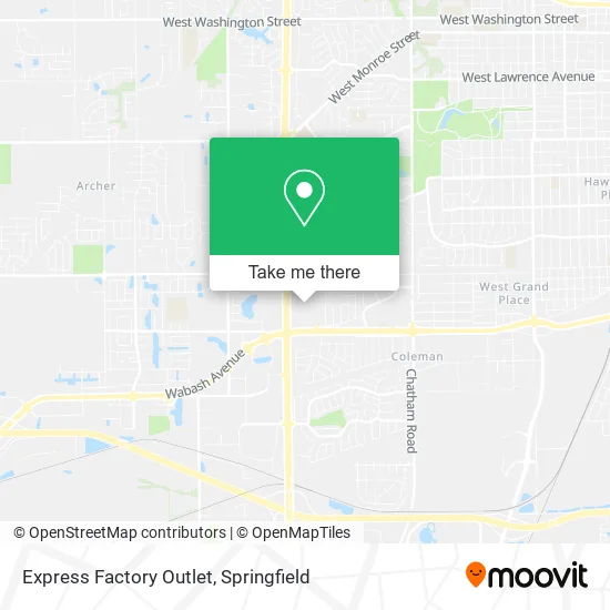 Express Factory Outlet map
