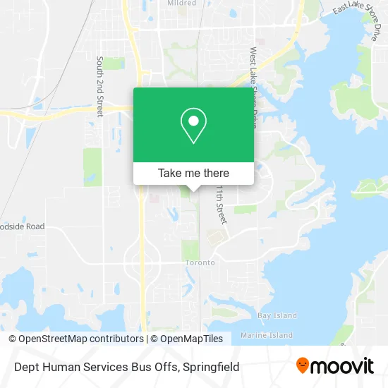 Mapa de Dept Human Services Bus Offs