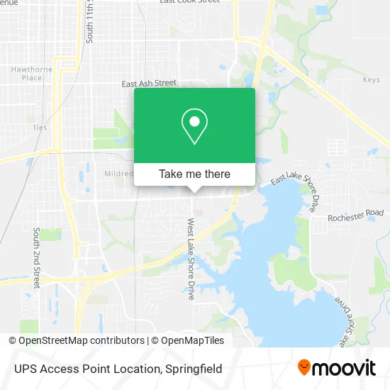 UPS Access Point Location map