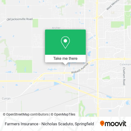 Farmers Insurance - Nicholas Scaduto map