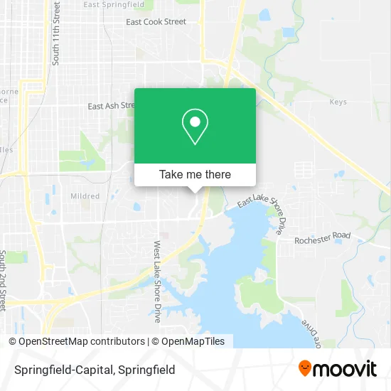 Mapa de Springfield-Capital