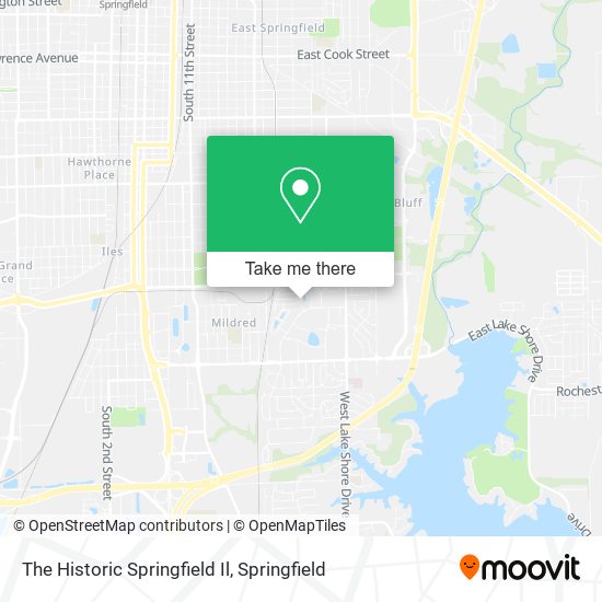 The Historic Springfield Il map