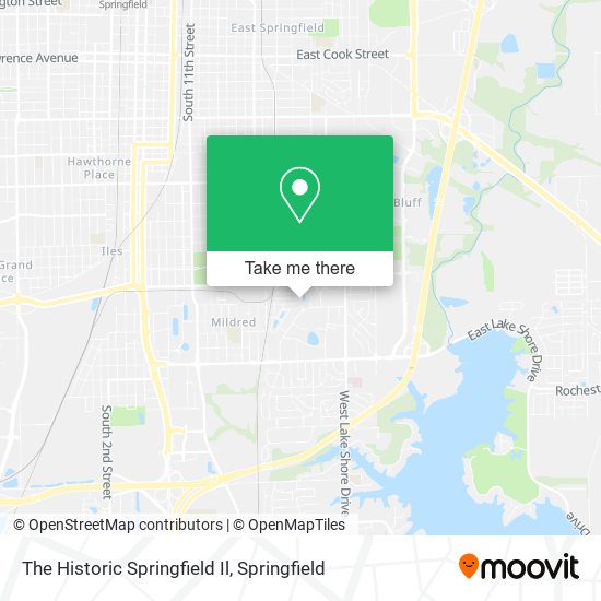Mapa de The Historic Springfield Il