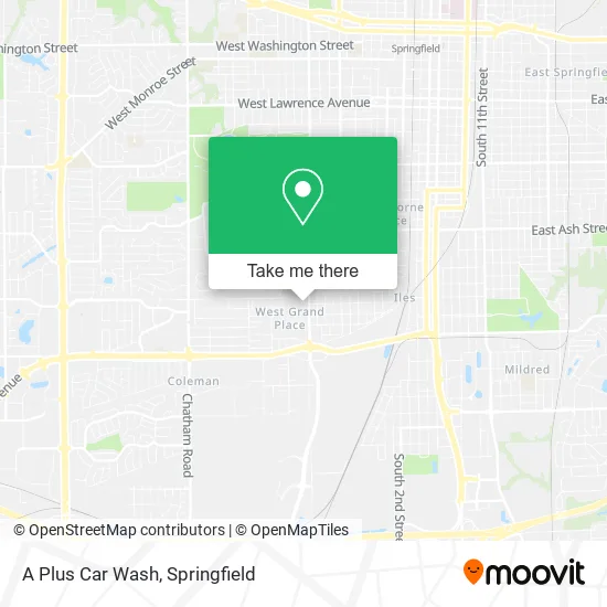 A Plus Car Wash map