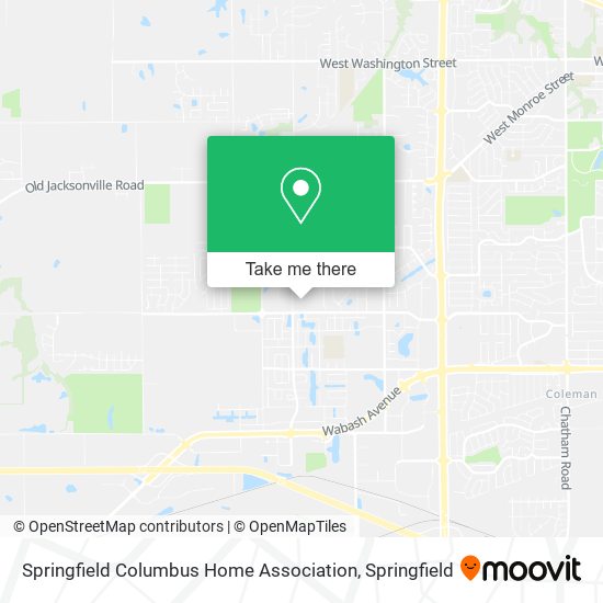 Springfield Columbus Home Association map
