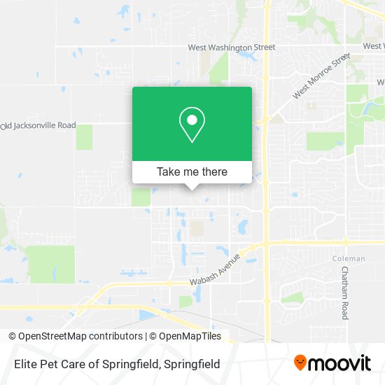 Elite Pet Care of Springfield map