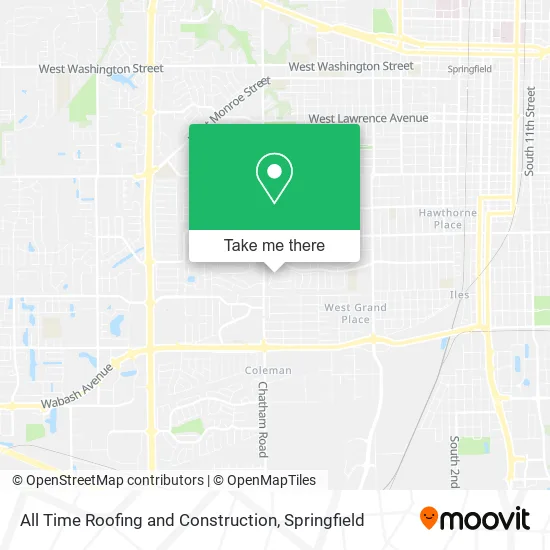All Time Roofing and Construction map
