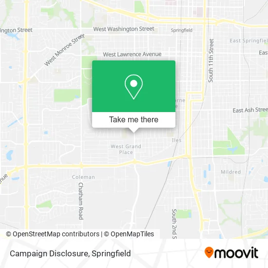 Campaign Disclosure map
