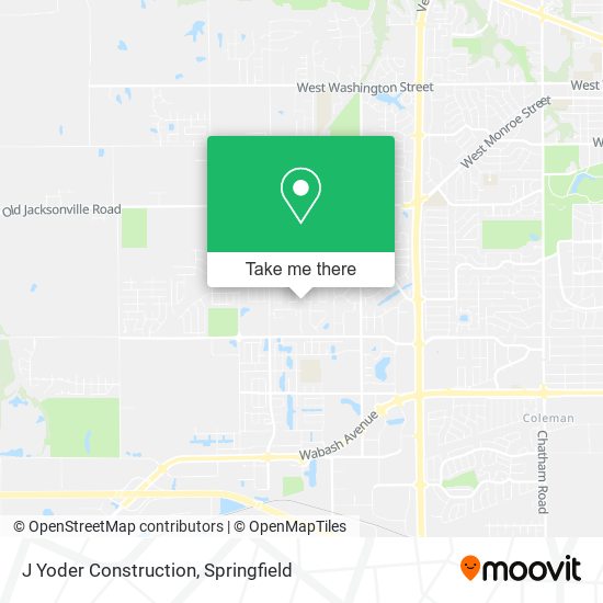 J Yoder Construction map